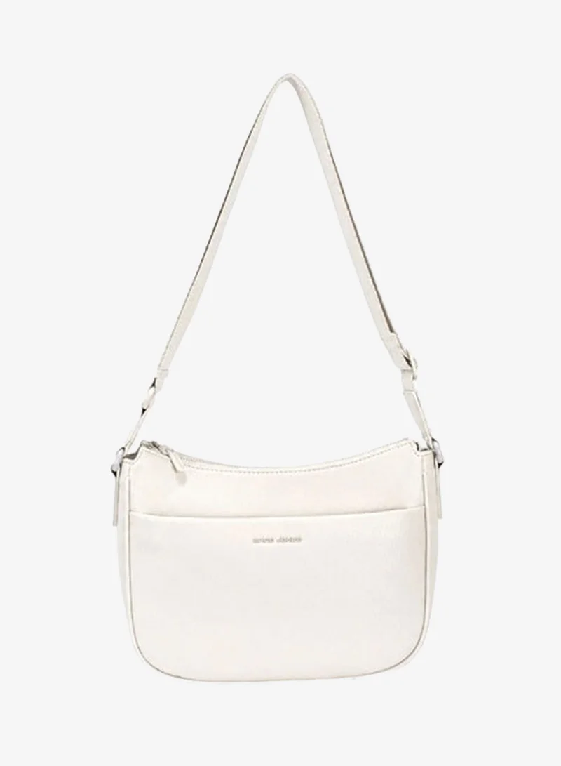David Jones Dual wear bag for all women model CM8228| Crossbody and shoulder bag with external pockets and adjustable strap| Vegan leather spacious everyday handbag