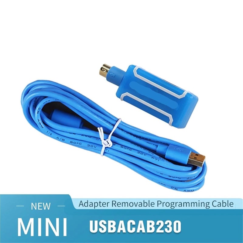 USB To RS232 Adapter Removable Mini Programming Cable USBACAB230 For USB DVP ES EX EC SE SV SS - Image 3