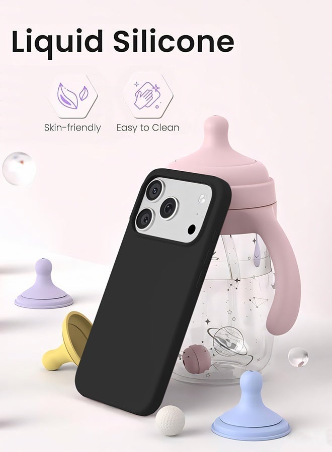 Mida iPhone 17 Pro Silicone Case Cover, full body protection case with a soft silky feel, shockproof cover with microfiber lining - Image 4