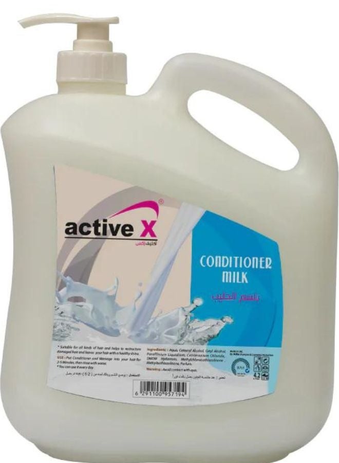 Active بلسم الشعر ActiveX 4.2 لتر - حليب | علاج مرطب ومصلح للشعر