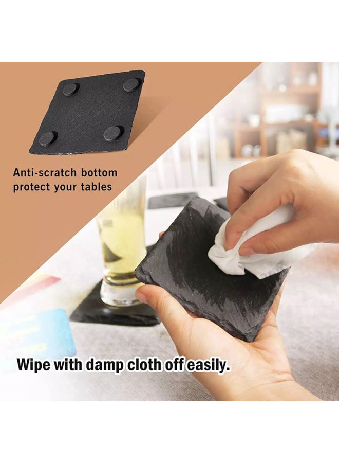 Daily Use Tableware Kitchen Utensils/placemats Cup Mats/placemats Coasters Napkin Rings-Color:Set Of 12 Square Coasters  - Image 5