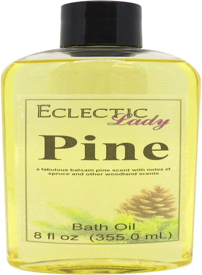 Eclectic Lady Pine Bath Oil, Scented Body Oil, Relaxing Bathing Oil, 8 oz - Image 1