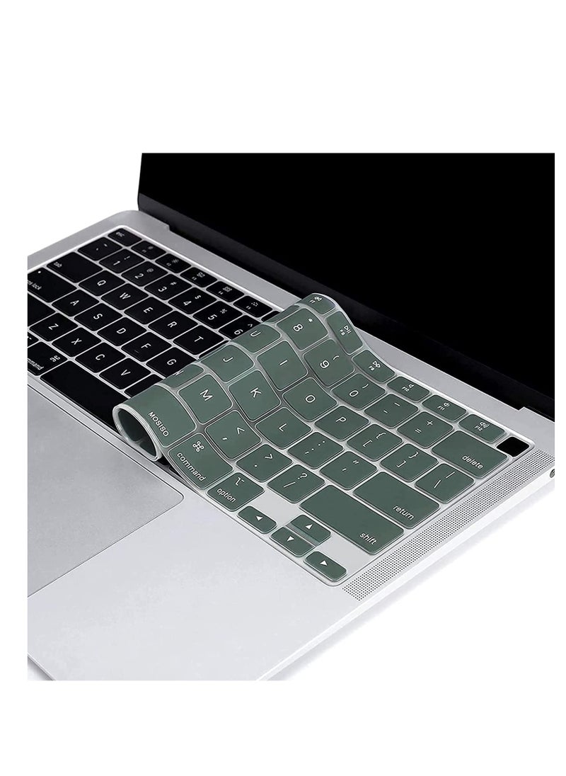 Generic Keyboard Cover Compatible with MacBook Air 13.6 M2/M3/M4 Chip A2681/A3113/A3240& 15 Macbook Air A3241/A3114/A2941, and Also Compatible with MacBook Pro 14/16 M4 M3 M2 M1 A3112 A3401 A3185 A2779 A2442 A2992 A2918 A3403 A3186 A2780 A2485 2023-2021,Protective Waterproof Silicone Skin  - Image 4