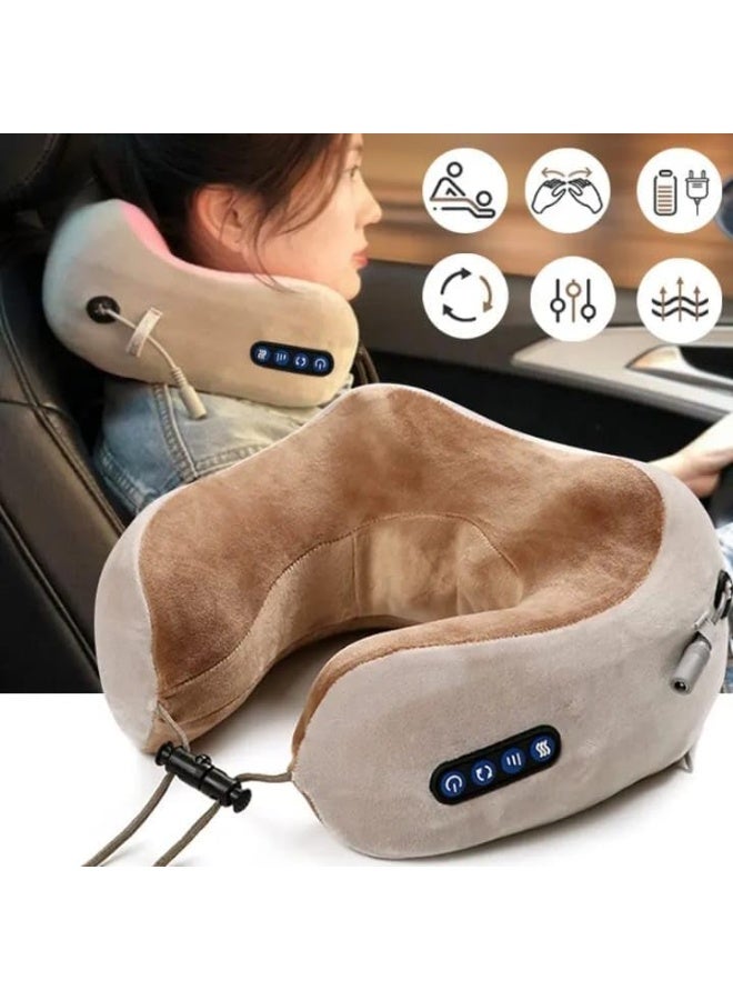 Premium Wrap-Around Neck & Shoulder Massage Belt (Brown) - Dual-Mode Shiatsu Massager with Infrared Heat - Adjustable Speed & Direction Controls - Portable Full Body Relaxation Tool for Home, Office & Travel - Image 3