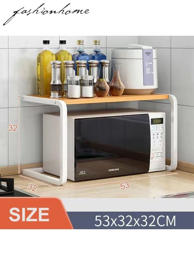 fashionhome Microwave Oven Rack Floor Standing Spice Storage Artifact 53 x 32 x 32 cm  - Image 4