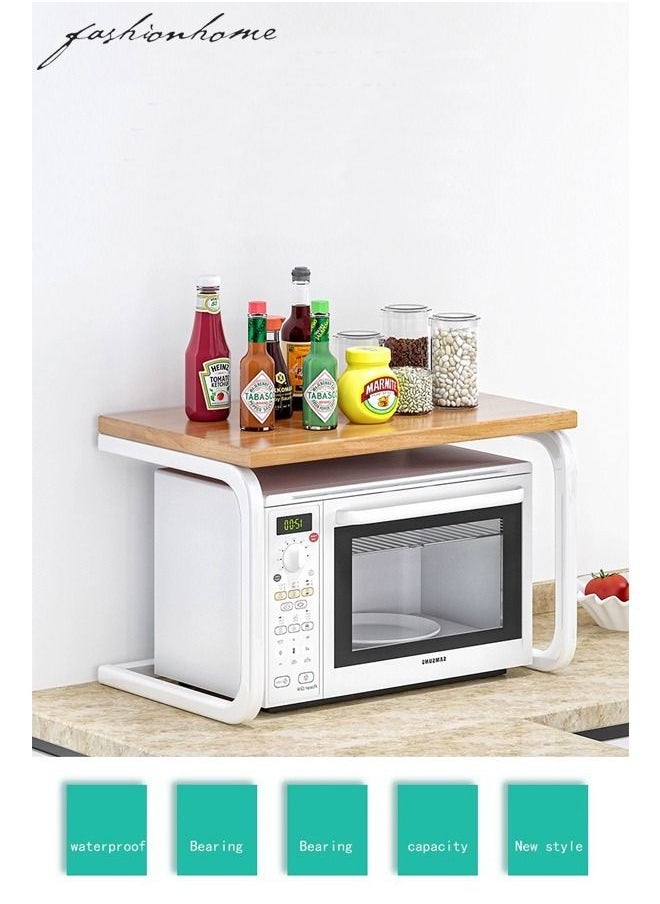 fashionhome Microwave Oven Rack Floor Standing Spice Storage Artifact 53 x 32 x 32 cm  - Image 3