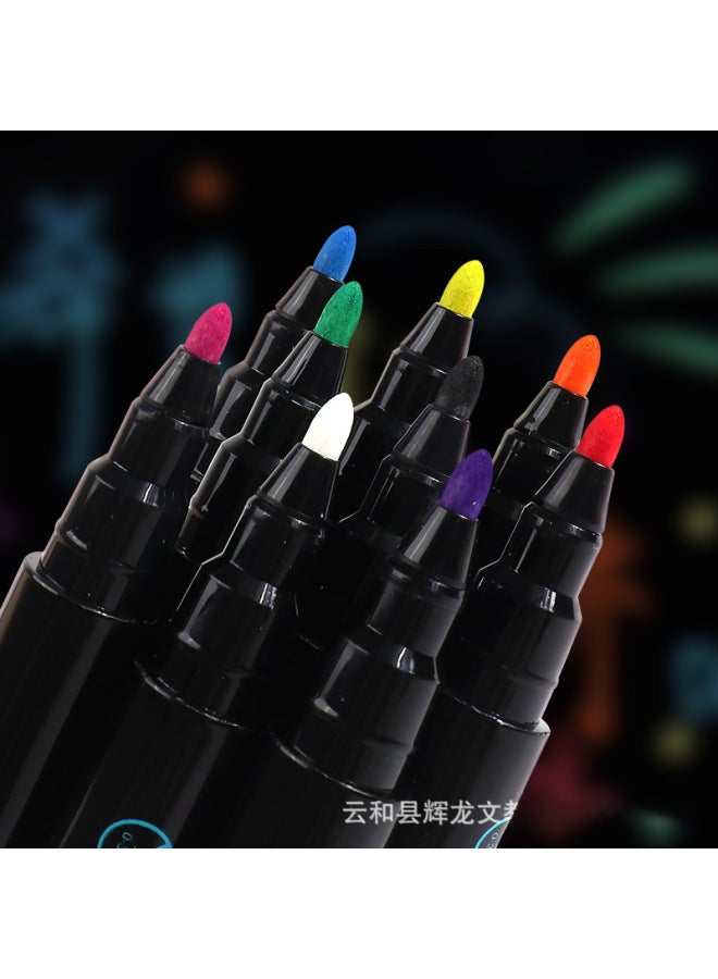 YIHUI Magnetic Erasable Light Board Pen Color Water Soluble Dustless Liquid Chalk Led Blackboard Highlighter Printable Log - Image 3