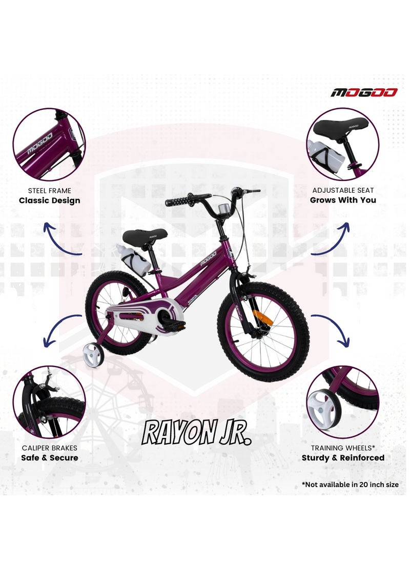 Mogoo - Rayon Junior 2.0 100% Assembled Kids Bicycle 14 Inch - Purple - pzsku/Z1D711555C754B5495610Z/45/_/1739793817/a73c40a1-b04b-4d3f-b27a-3e6e9c170493