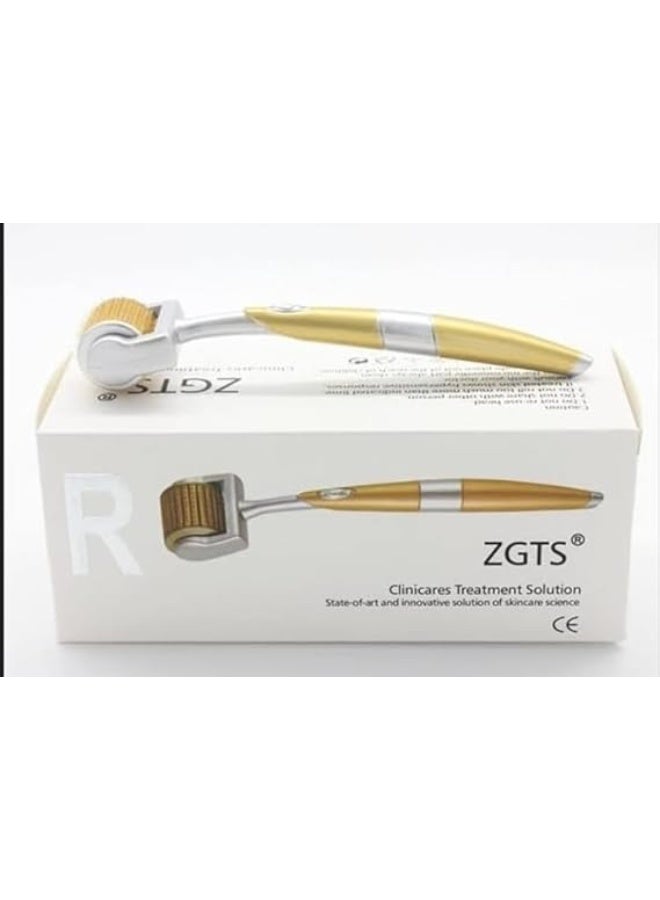 زد جي تي اس رولر ديرما بالإبر الدقيقة والتيتانيوم للعناية بالبشرة للوجه والجسم – يساعد على نمو الشعر ولحية الرجال وتقليل تساقط الشعر (1.5 ملم) - Image 1