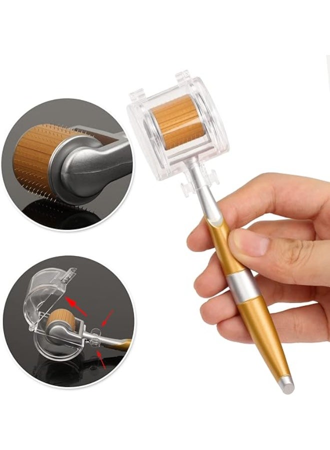 زد جي تي اس رولر ديرما بالإبر الدقيقة والتيتانيوم للعناية بالبشرة للوجه والجسم – يساعد على نمو الشعر ولحية الرجال وتقليل تساقط الشعر (1.5 ملم) - Image 2