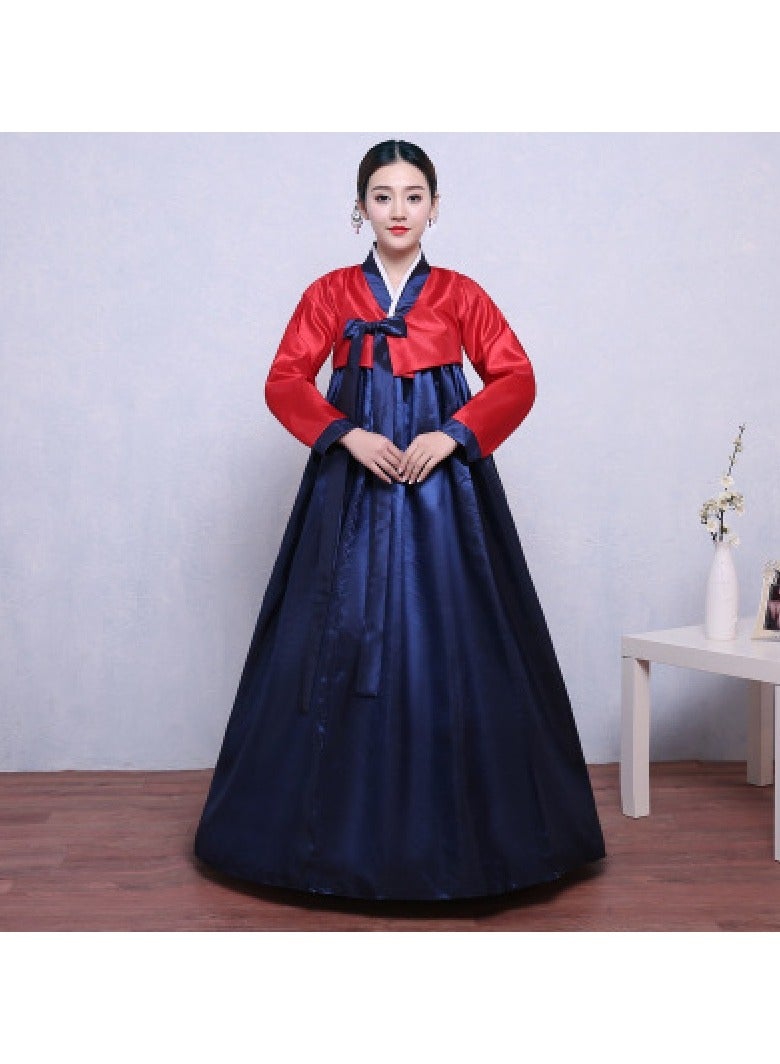 KUYING New Korean Traditional Long Sleeved Dress Cosplay Clothing 