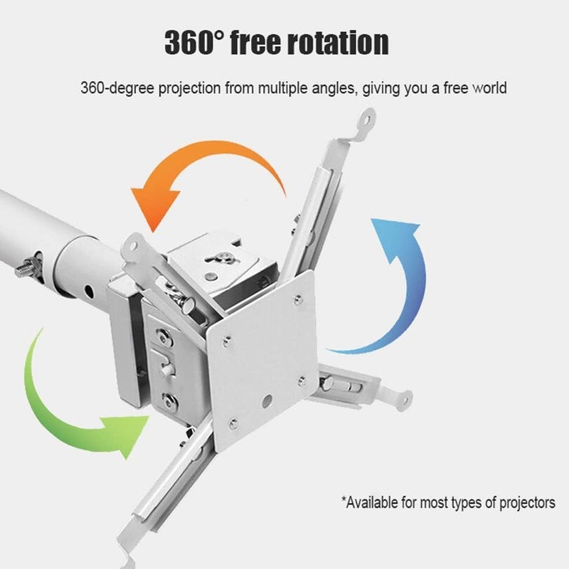 Taimi Projector Mount Wall Holder For Home And Office Different Size Projector White 1M - Image 2