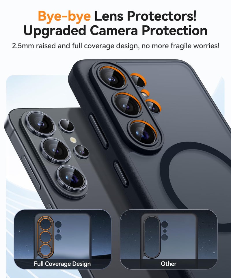 كانشن CANSHN Magnetic for Samsung Galaxy S26 Ultra Case(6.9 Inch), Upgraded [Full Camera Protection] [Compatible with Magsafe] [Translucent Matte] Shockproof Protective Phone Cover, Black - Image 3