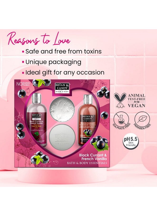 BRYAN & CANDY Bryan & Candy Black Currant And French Vanilla Heart Combo Kit Gift Set For Women and Men | Shower gel, Hand & body Lotion, Body Polish, Loofah| 100% Vegan,Skin-Friendly pH 5.5 for All Skin Types,SLS & Paraben Free |Pack of 3  - Image 5