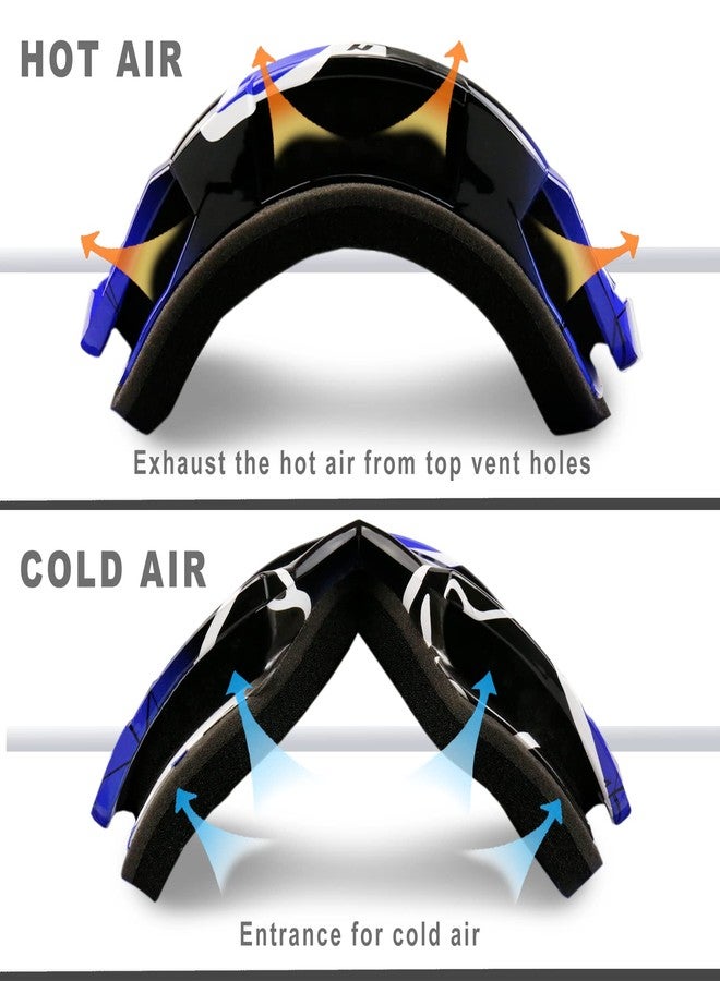 NENKI Adult Motocross Goggles - MX Goggles for Men & Women, Off Road & ATV Riding, Anti Fog, UV Protection, Dustproof, Blue Lens - Image 4