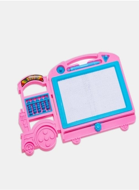Engine Desigen Pink Colour  Magnetic Magic Slate Drawing And Writing Board For Kids