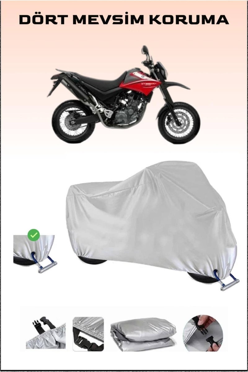 Breen Yamaha Xt 660 X Lock Compatible Motorcycle Tarpaulin, Safe, Waterproof Durable Fabric  - Image 1