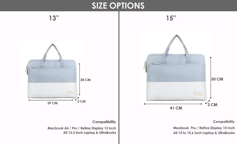 Probus Dual Tone-3 Sleeve Messenger Bag Compatible with 13-14 Inch Laptop and Macbook Pro/Air | Grey - Image 4