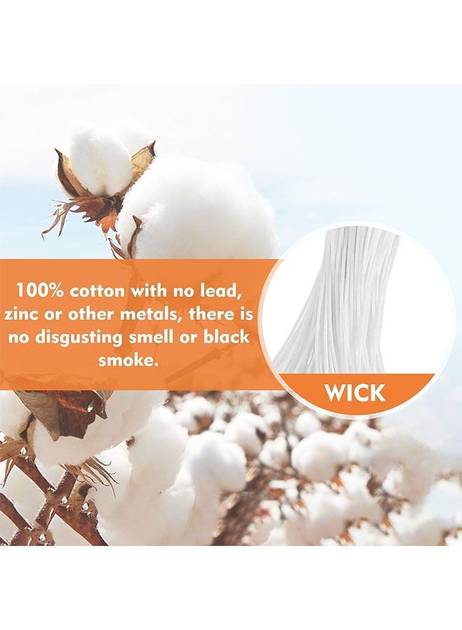 Smokeless Candle Wicks, 50pcs Bulk Candle Wicks Pre-Waxed Natural Candle Wicks for Candle Making, Candle DIY  - Image 3