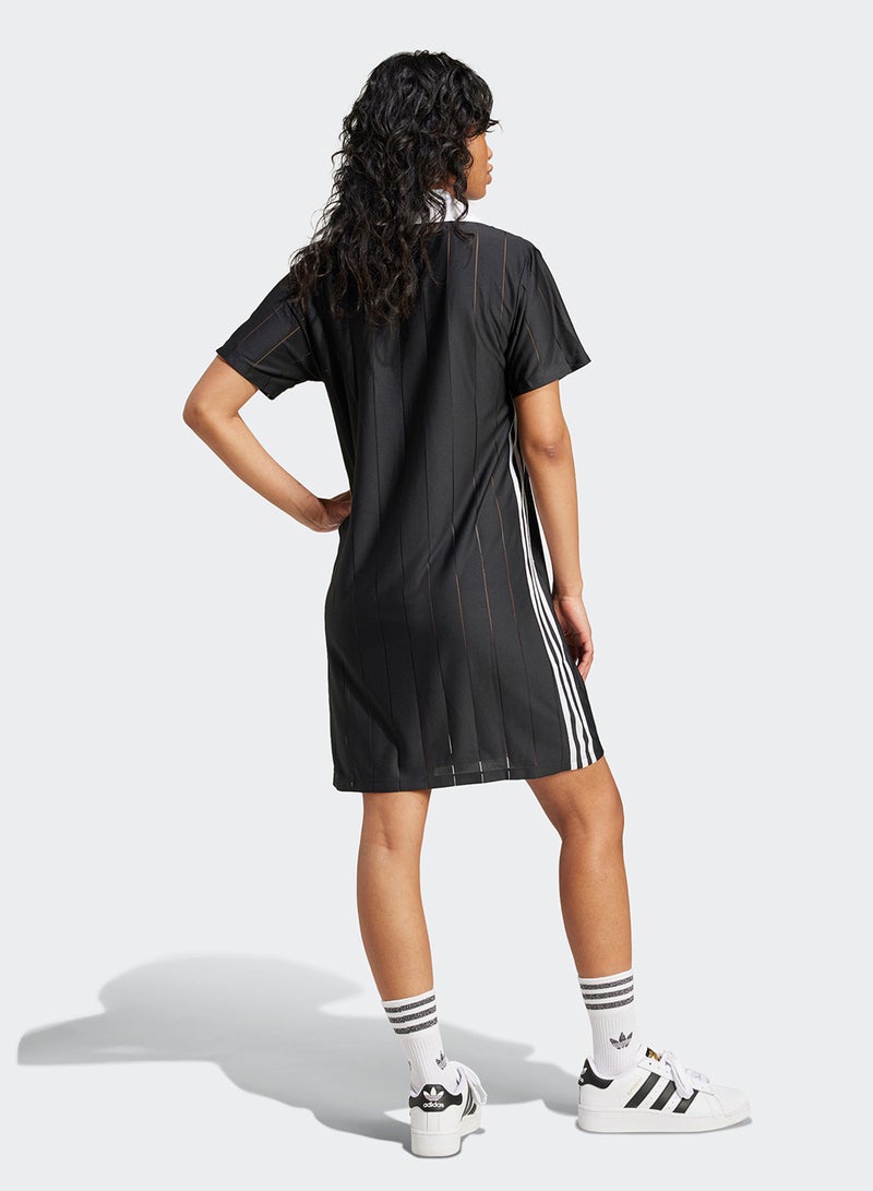 adidas Originals Striped Mini Dress - Image 2