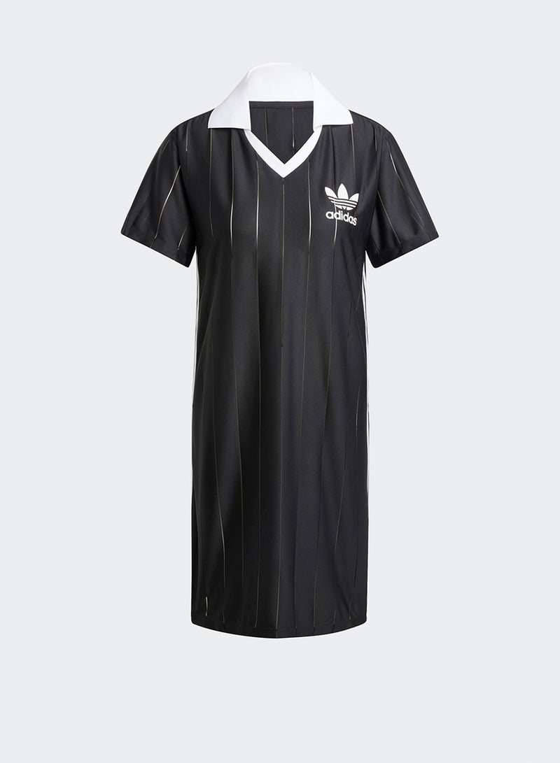 adidas Originals Striped Mini Dress - Image 4