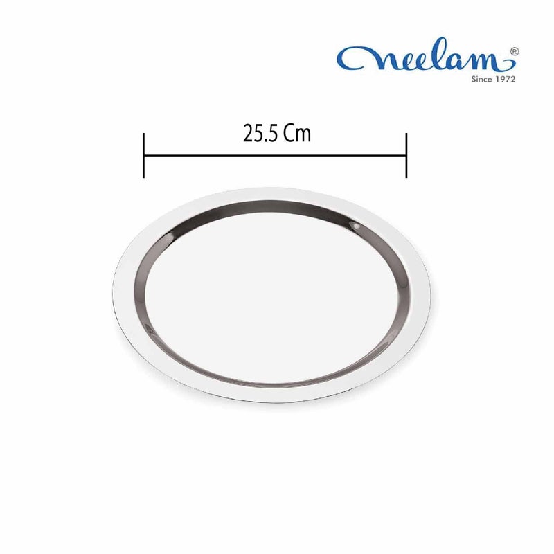 Neelam Stainless Steel 16 22G Tope Cover, 25.5 cm, Silver, Set of 4 - Image 5
