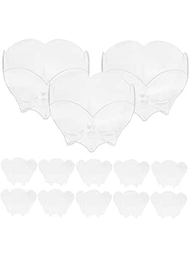 24 Pcs Clear Flower Shaped Dessert Shooter Cups For Ice Cream Pudding Mousse - Image 1
