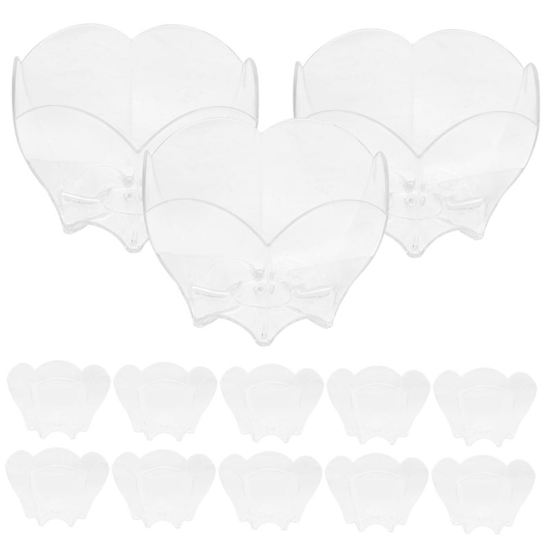 24 Pcs Clear Flower Shaped Dessert Shooter Cups For Ice Cream Pudding Mousse - Image 2