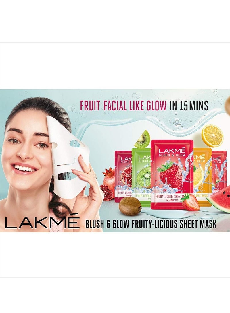 LAKME Blush & Glow Kiwi Sheet Mask 25 ml - Image 5