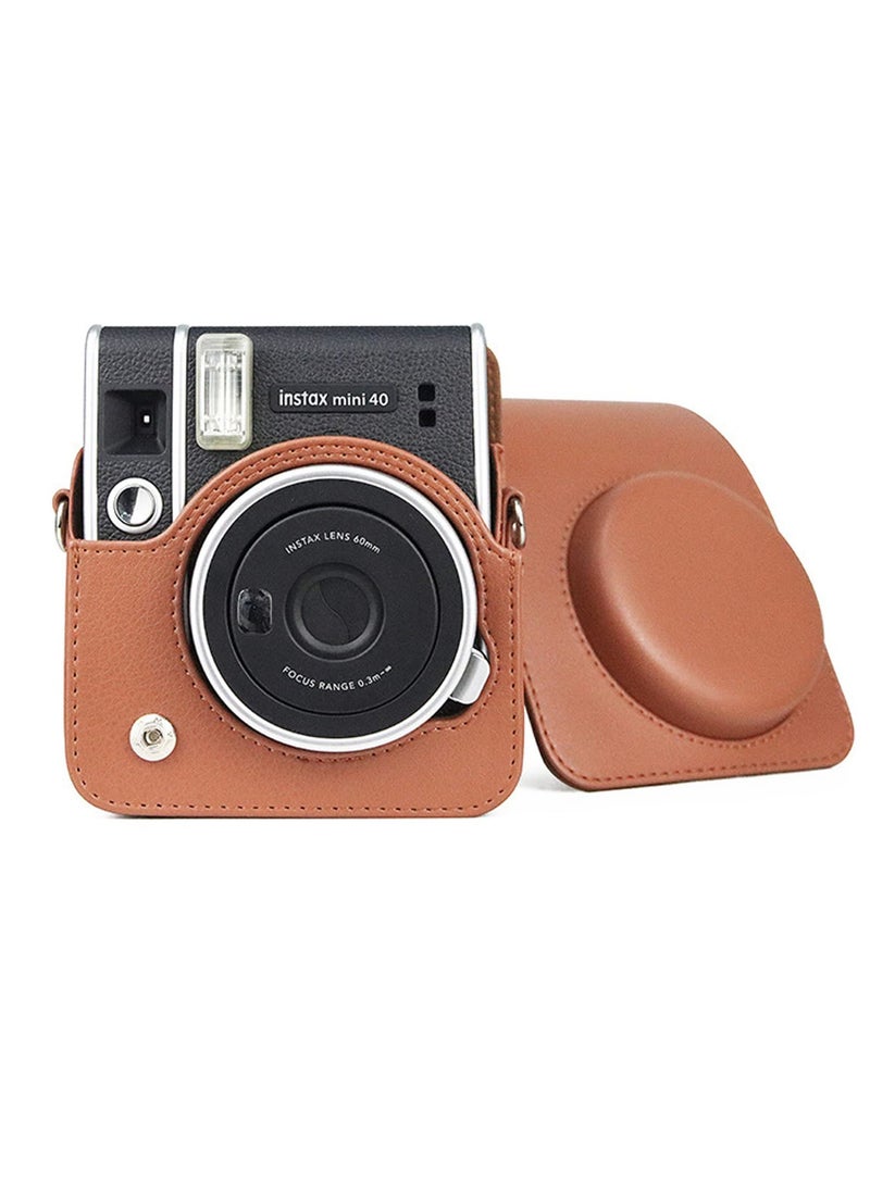 Protective Camera Case for Instax Mini 40 Instant Film Camera - Compatible and Stylish Black Cover for Mini 40 Instant Camera. - Image 1