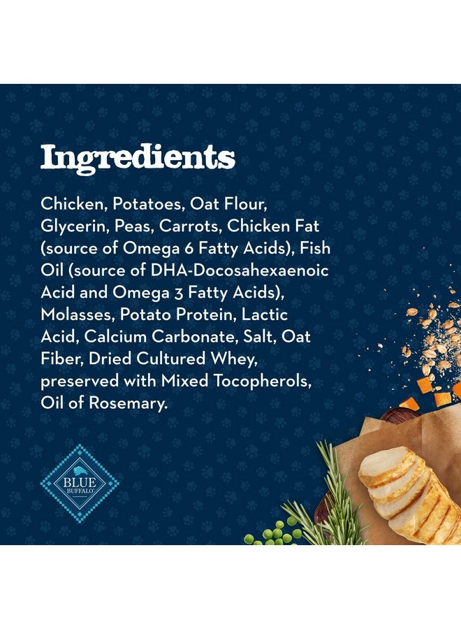 بلو بافلو بسكويت بلو بافالو بيبي بلو الناعم مع حمض الدوكوساهيكسانويك، مكافآت طبيعية للكلاب الصغيرة، مثالية للتدريب، مع الدجاج والجزر، كيس 8 أونصات - Image 5