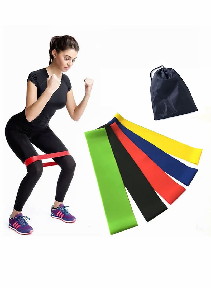 مجموعة 5 قطع من أربطة المقاومة TPE المرنة لتدريب القوة وتمارين اللياقة البدنية - Image 1