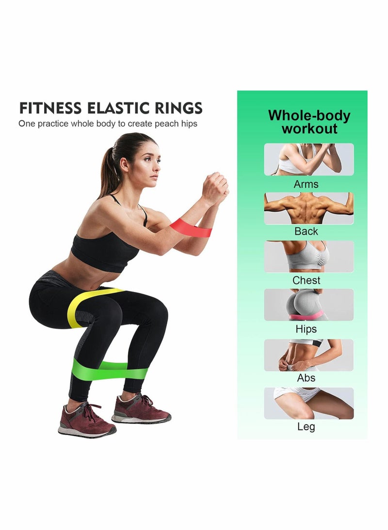 مجموعة 5 قطع من أربطة المقاومة TPE المرنة لتدريب القوة وتمارين اللياقة البدنية - Image 4