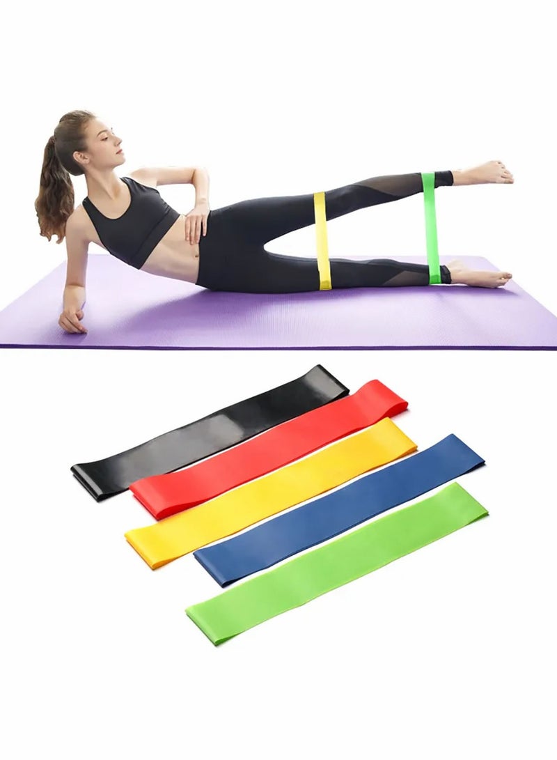 مجموعة 5 قطع من أربطة المقاومة TPE المرنة لتدريب القوة وتمارين اللياقة البدنية - Image 3