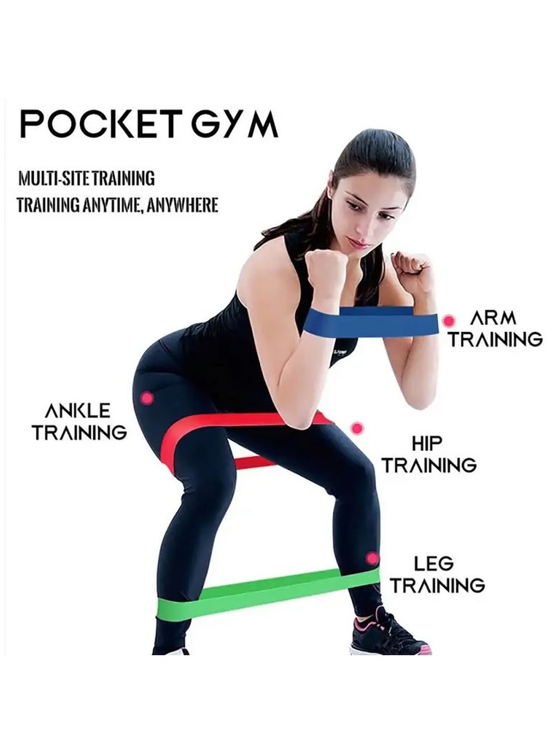 مجموعة 5 قطع من أربطة المقاومة TPE المرنة لتدريب القوة وتمارين اللياقة البدنية - Image 5