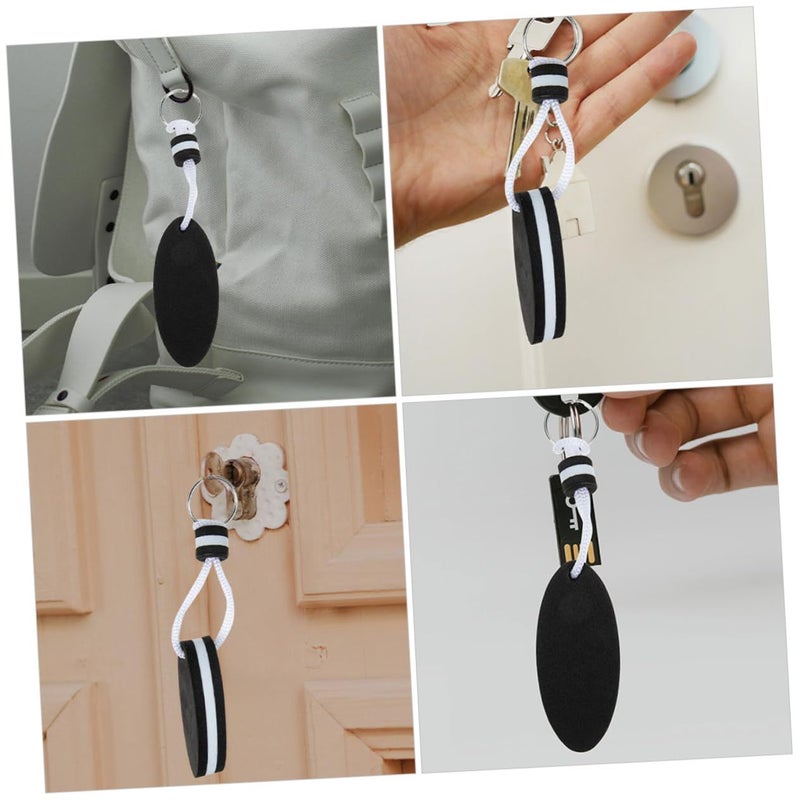 Hannabass Floating Surfboard Keychain Ring Outdoor Key Holder Black Saftey - Image 5