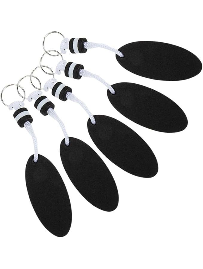 Hannabass Floating Surfboard Keychain Ring Outdoor Key Holder Black Saftey - Image 1
