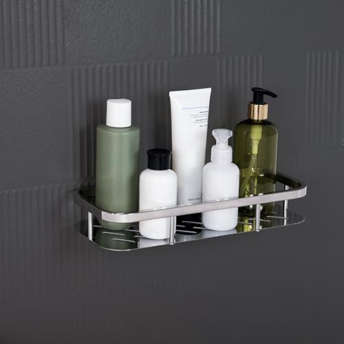 ARQUIN Bathroom Shelf Organizer 5x12 Inch | 304 Grade Stainless Steel Bathroom Shelf & Racks | Wall Shelf for Bathroom Accessories Set Storage Shelves for Kitchen | Kitchen Shelves & Racks - Image 2