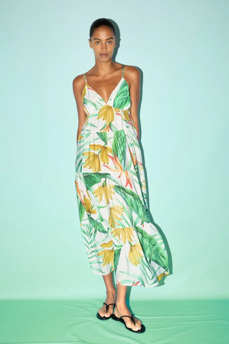 H&M Tiered maxi dress