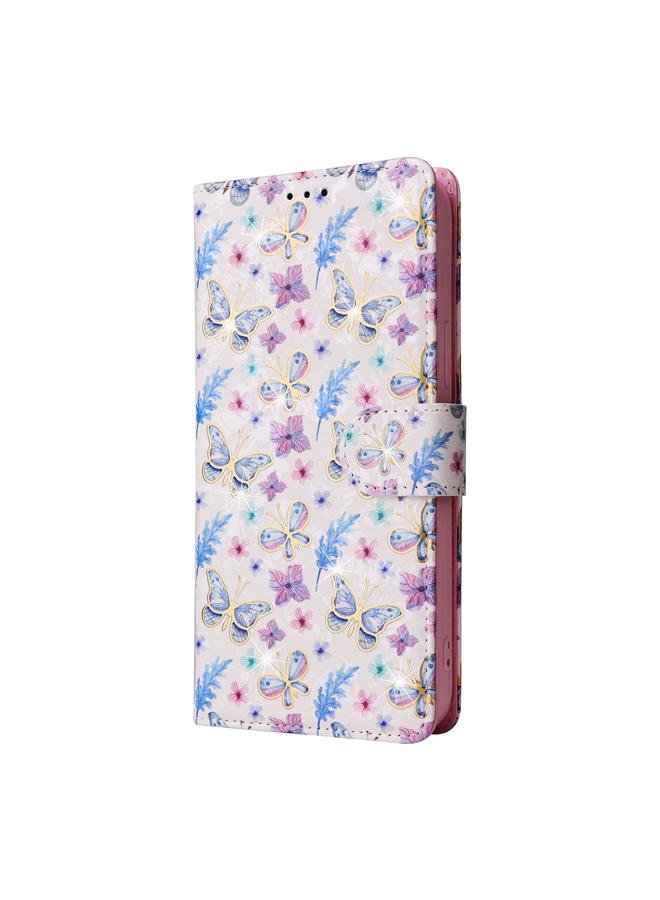 Zaboon Case For iPhone 13 Pro Max Bronzing Painting RFID Leather Case - Image 2