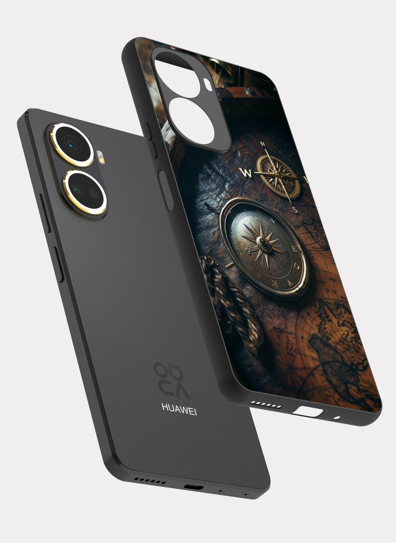 بكسلات كفر هواوي نوفا 10 اس إي خريطة و بوصلة بيج - Image 2