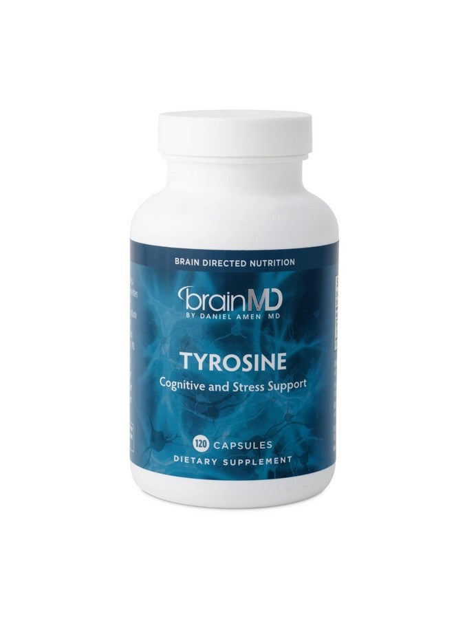 BRAINMD Dr Amen Brainmd Tyrosine 120 Capsules Promotes Mental Focus Clarity & Alertness Gluten Free 60 Servings - Image 1