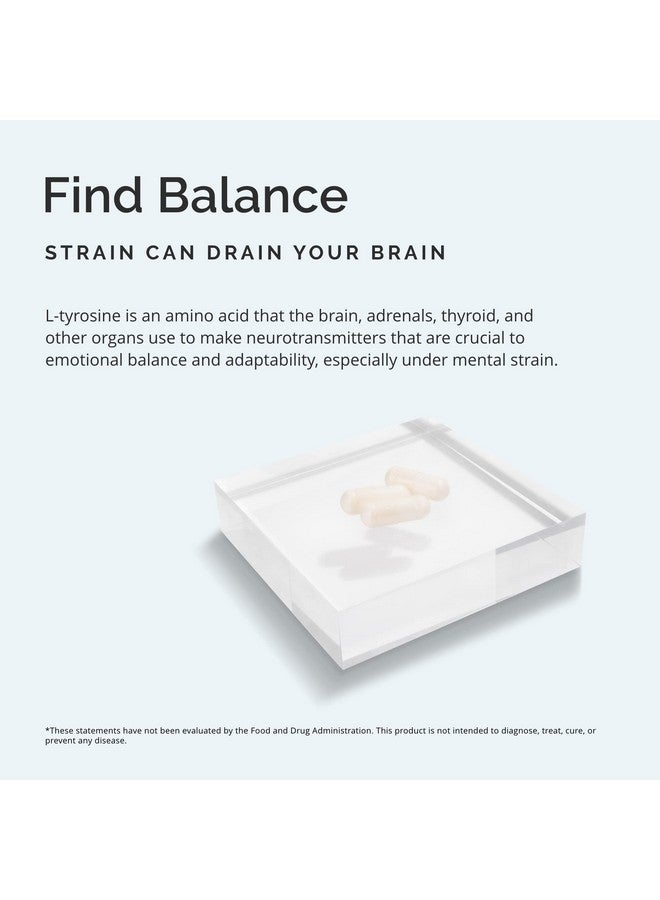 BRAINMD Dr Amen Brainmd Tyrosine 120 Capsules Promotes Mental Focus Clarity & Alertness Gluten Free 60 Servings - Image 4