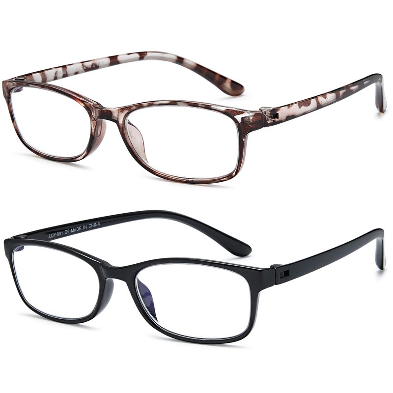 Eyeurl Reading Glasses Womens Blue Light Blocking - 2 Pack Lightweight Computer Readers +1.5 Glare Blocking Ladies Eyeglass - Image 2