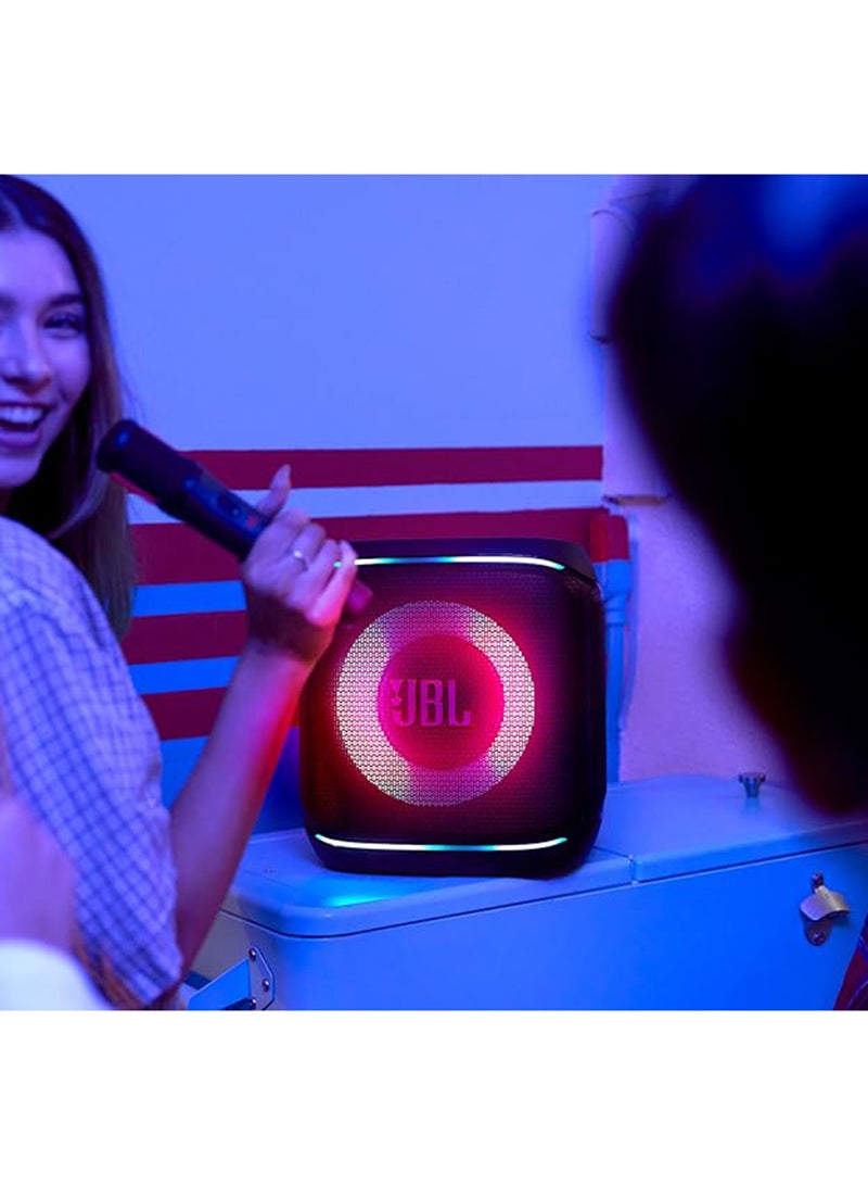 JBL PartyBox Encore 2 Portable Bluetooth Speaker With Wireless Mic And AI Boost, 15H Battery, Dynamic Lights, Auracast, Karaoke And Guitar Input, IPX4 Splashproof - Black - Image 5