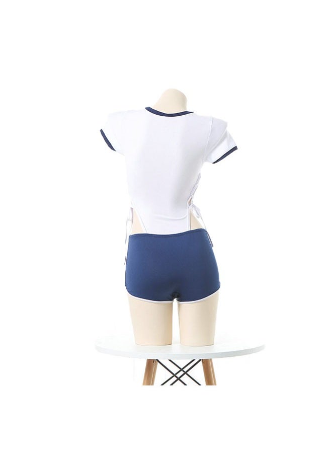 Female student costume cosplay tight uniform set for home use
