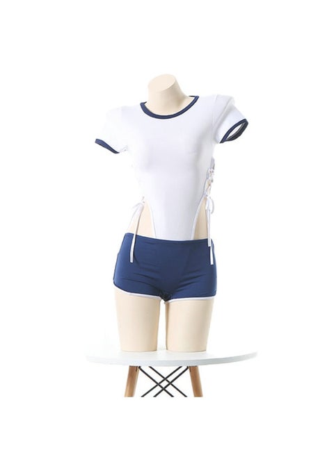 Female student costume cosplay tight uniform set for home use