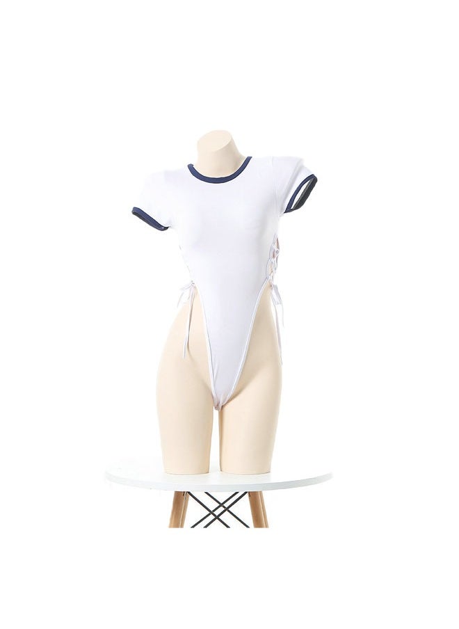 Female student costume cosplay tight uniform set for home use
