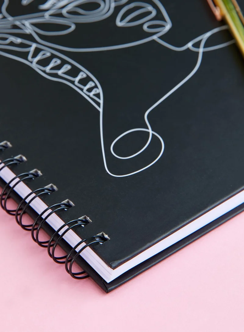 AURORA A4 Face Line Drawing Notebook