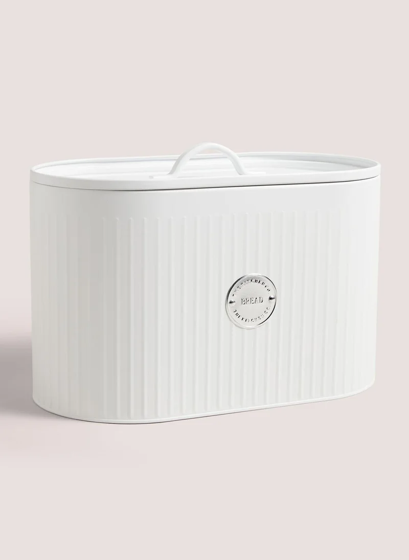 Matalan The Kitchen Co White Bread Bin (33cm x 21.5cm)